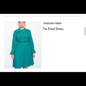ELOQUII Tie Ruffle Dress size 28